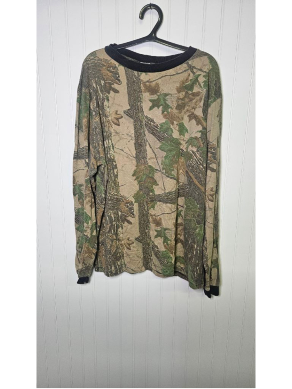 Vintage Realtree Long Sleeve Pocket T Shirt XL Made USA Single Stitch Camo
